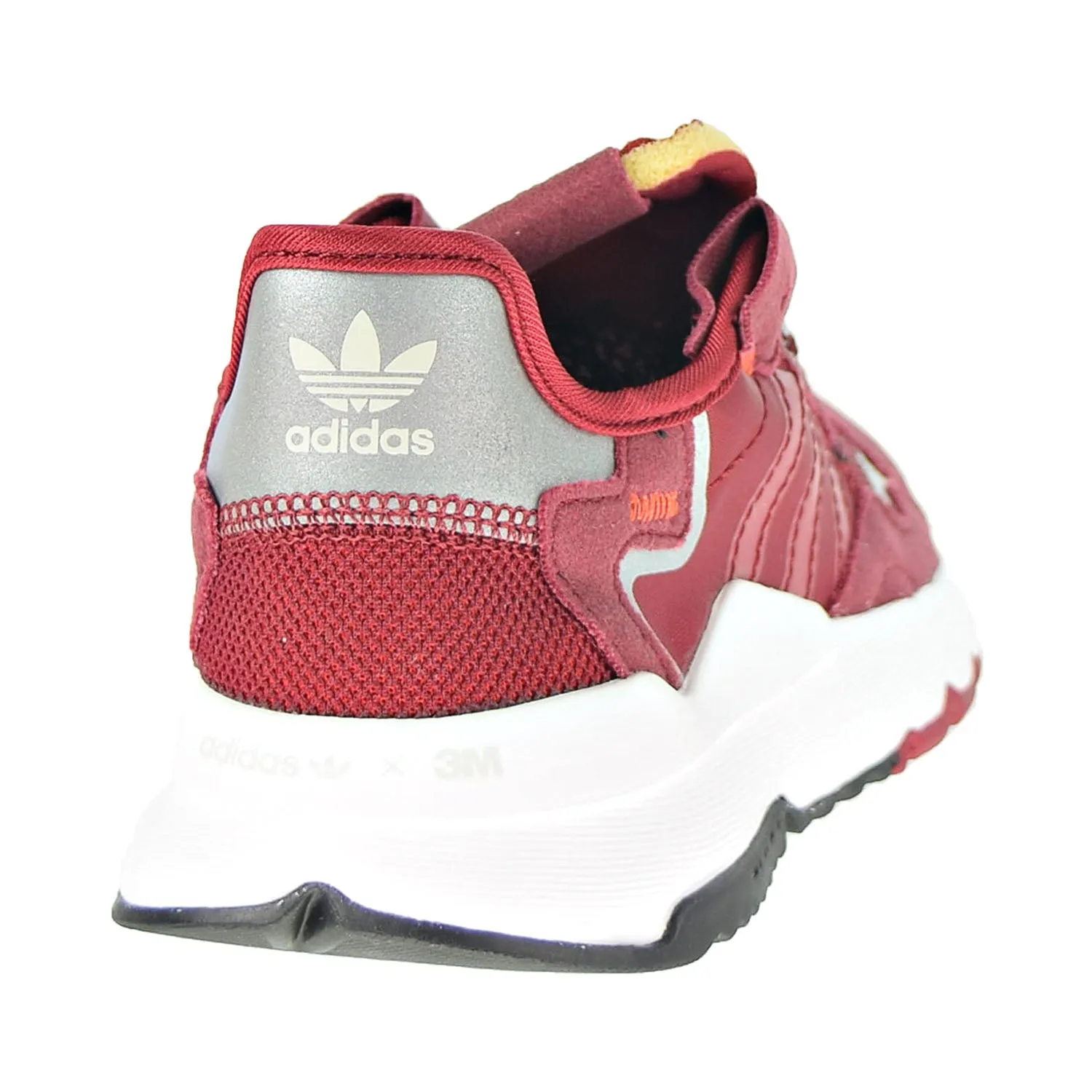Adidas Nite Jogger Little Kids' Shoes Collegiate Burgundy-Cloud White